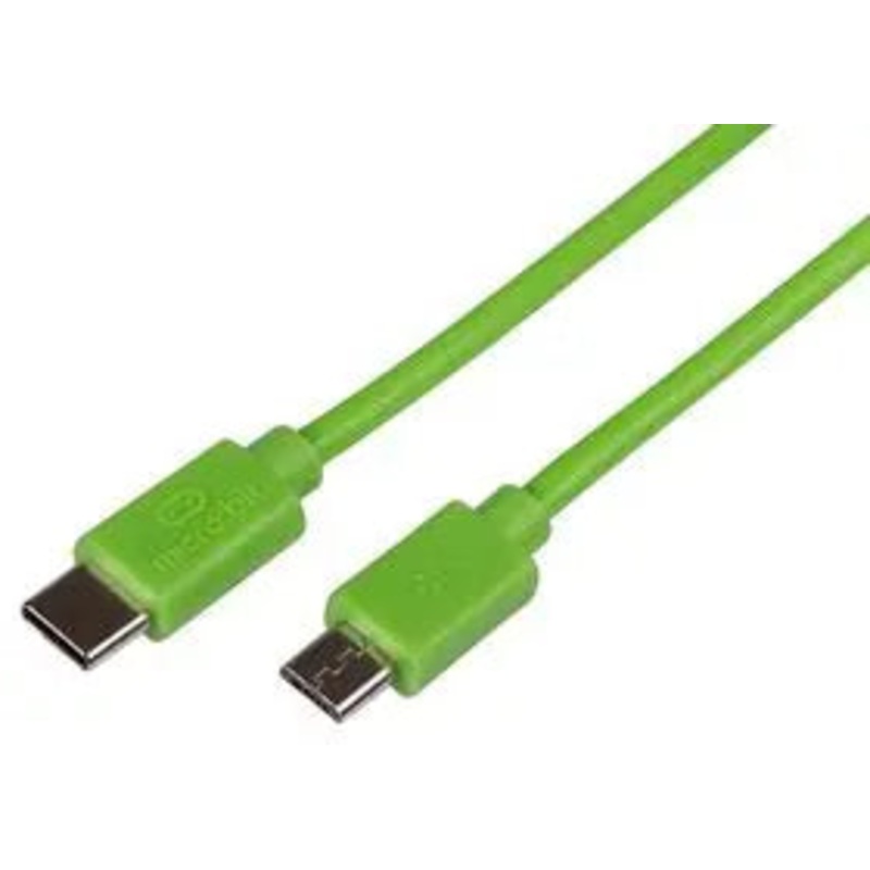 USB Cable, Type C Plug to Micro USB Plug, 11.8 ", Green, Compatible with Microbit