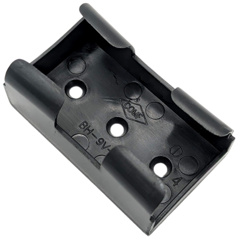 9V Battery Cradle, Plastic Holder without Terminals (1.92" x 1.13" x 0.77")