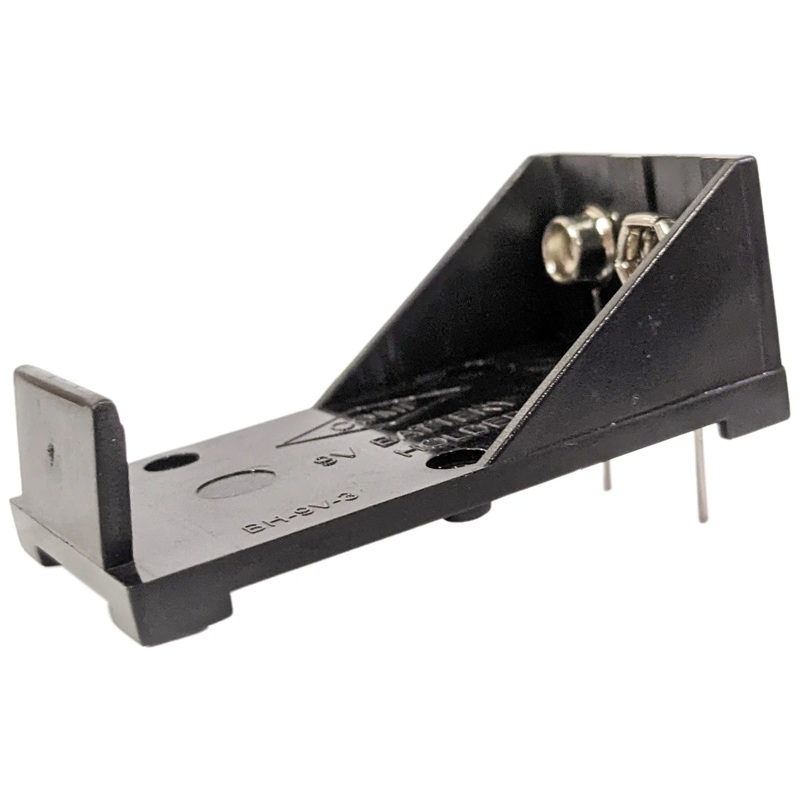 9V Battery Holder with PC Leads, Plastic Case (2.12" x 1.18 x 0.81")