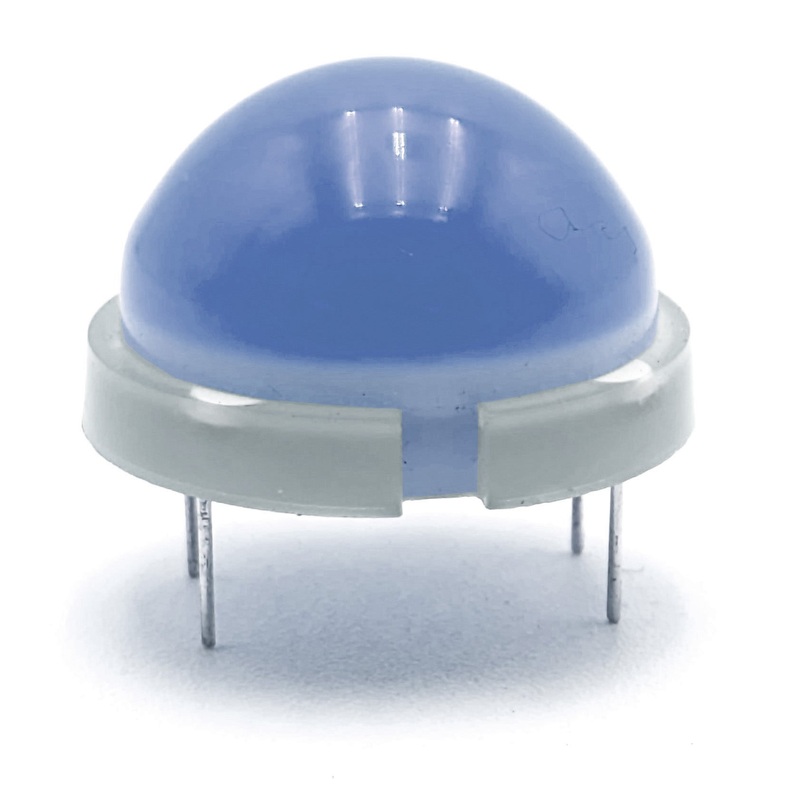 20mm Big Dome  LED, Blue Color, 3045 mcd Luminous Intensity, 4 Pin DIP Socket
