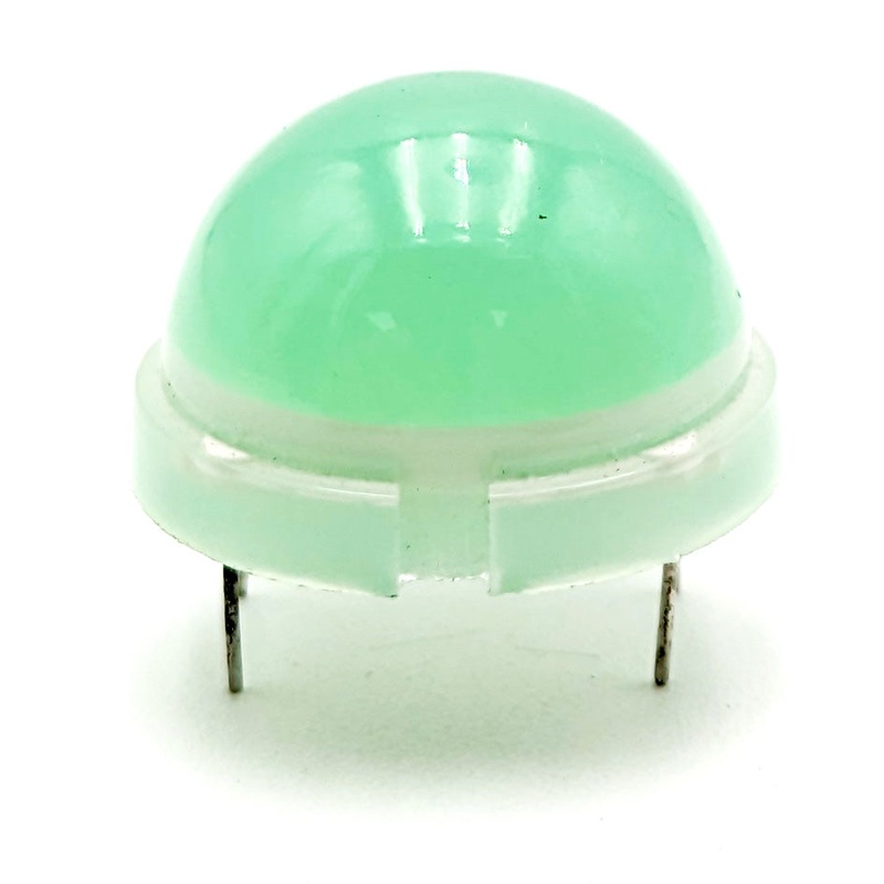 20mm Big Dome  LED, Green Color, 3045 mcd Luminous Intensity, 4 Pin DIP Socket