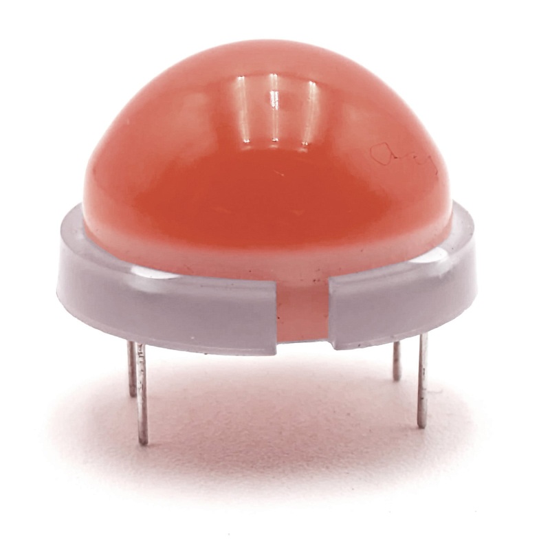 20mm Big Dome  LED, Red Color, 3045 mcd Luminous Intensity, 4 Pin DIP Socket