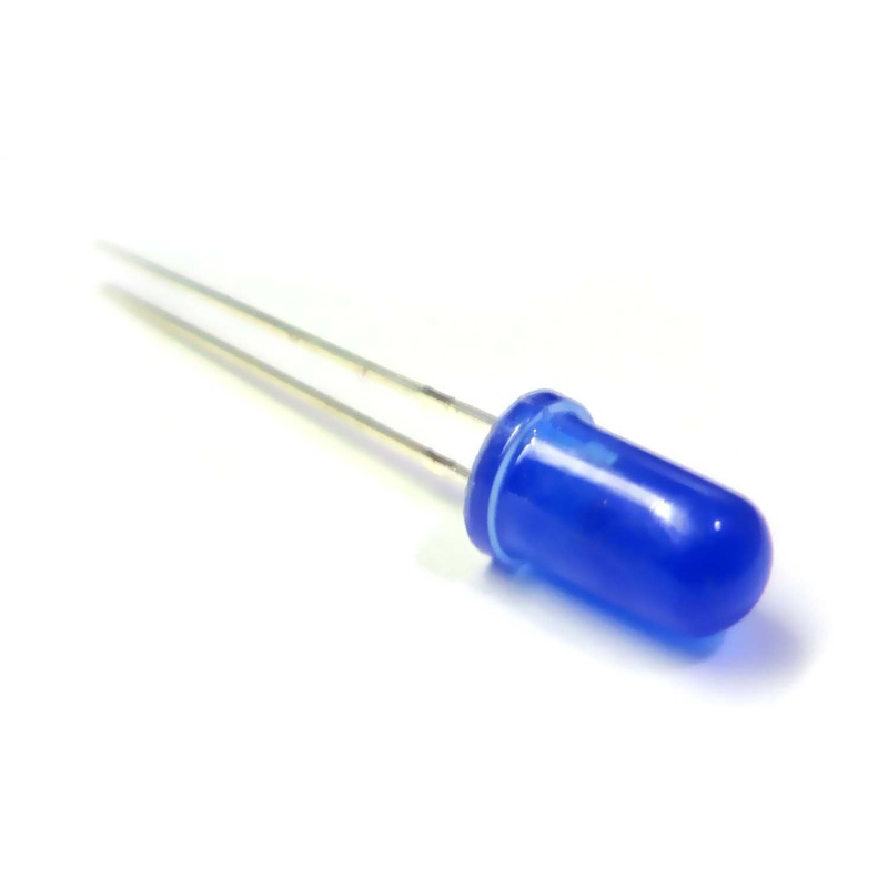 Super Bright LED - Blue - 5mm - Diffused Lens