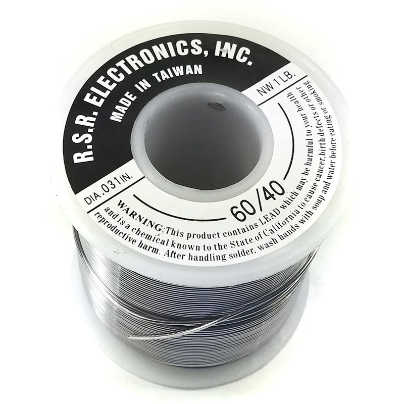 1 Pound Rosin Core 60/40 Solder Spool - Thickness 0.031"