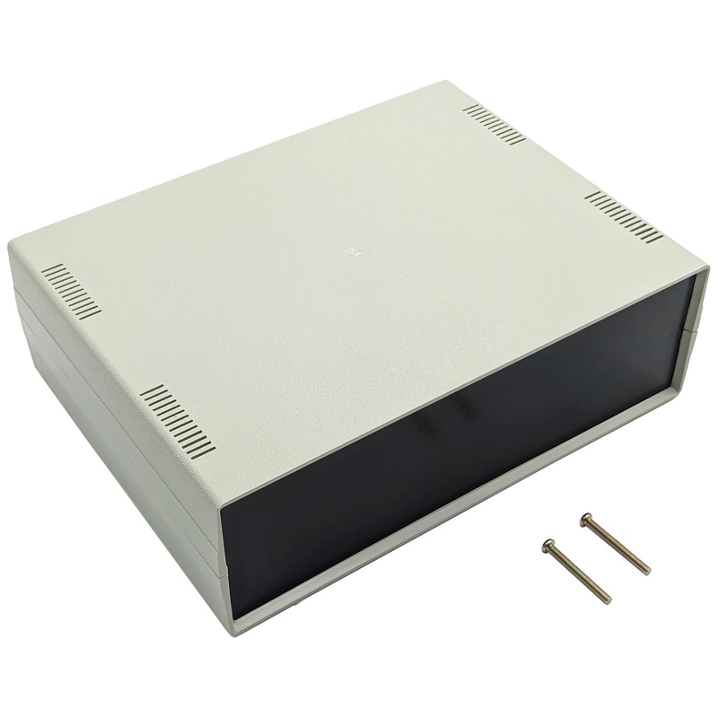 10" x 7" x 3" Plastic Project Box Enclosure with Ventilation Holes & Speaker Sound Slots, Includes Screws (WCA-H2507)