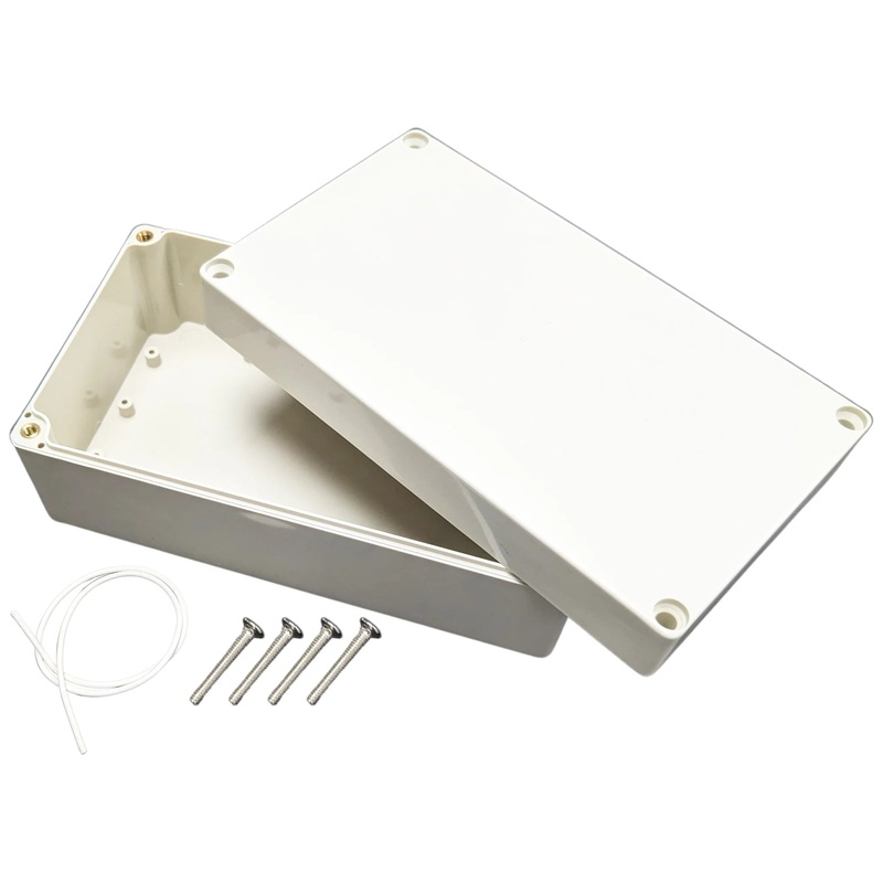 ABS Plastic Electronic Project Box with 4 Screws and Lid, 6.2"  3.5"  2.4" (Ivory Color)