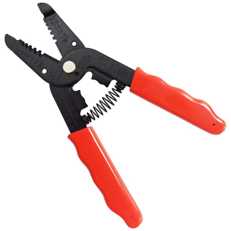 7-in-1 Hand Tool for 16-26 AWG Wire - Stripper, Cutter, Pliers, Wire Loop, Crimp