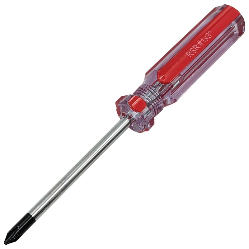 #1 Phillips Screwdriver with 3" Shaft, 6" Overall Length