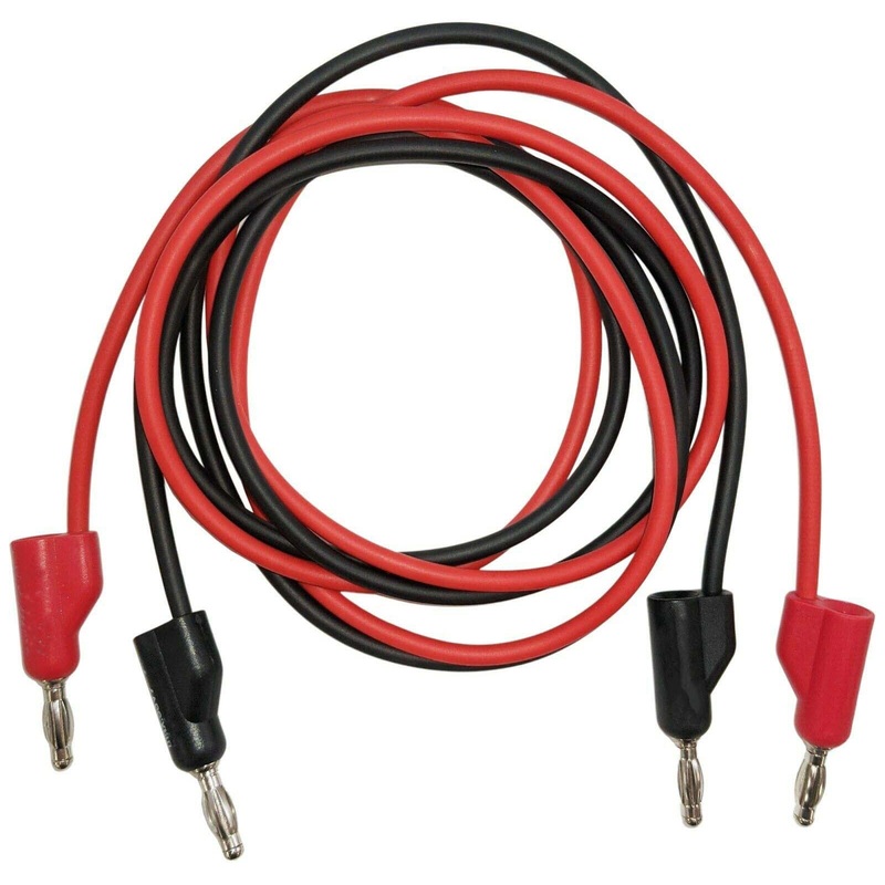 RSR Test Leads - Banana to Banana Lead Set (Includes 1 Red & 1 Black), 36" Length, Stackable