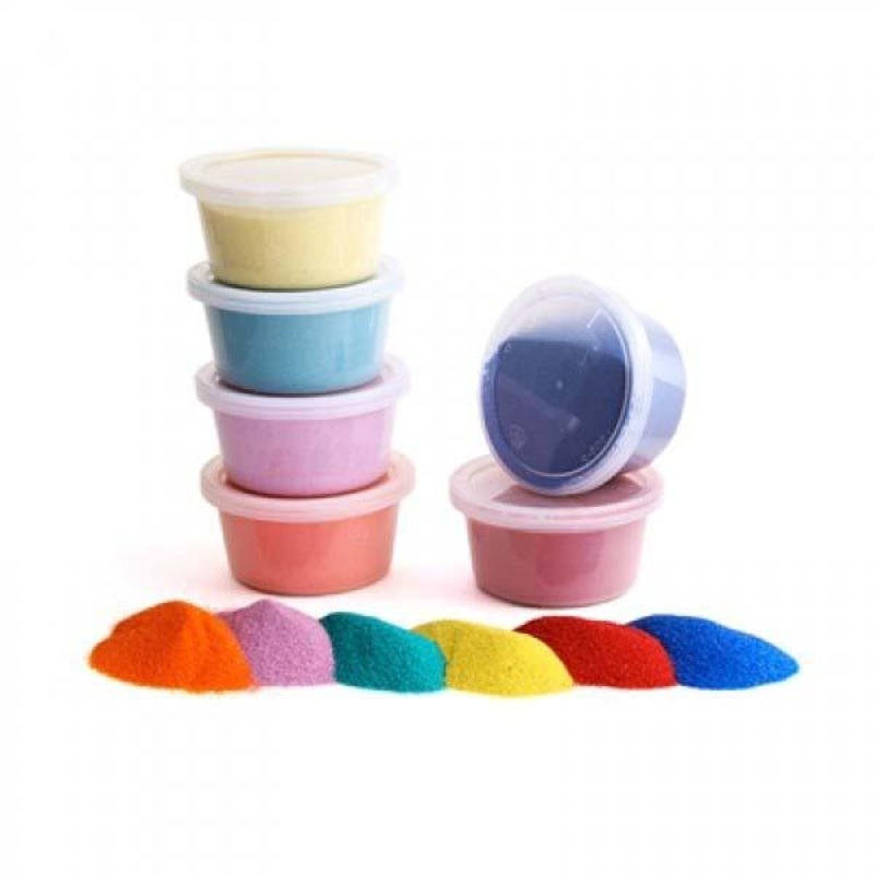 SAND ASSORTMENT 6 CLR 6OZ EACH
