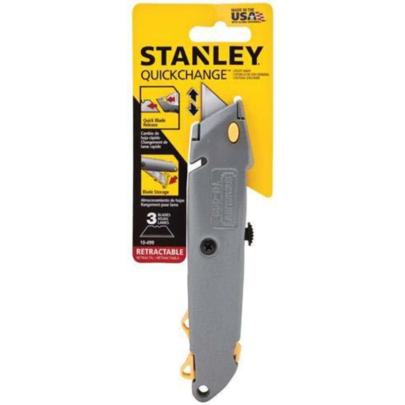 Stanley Utility Knife 6" Three positions, Quick Change + Retractable