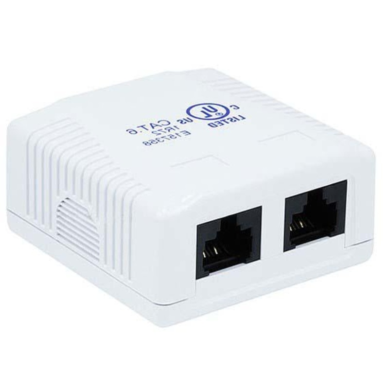 Surface Mount Boxes 2 - CAT 6 RJ45 Jacks