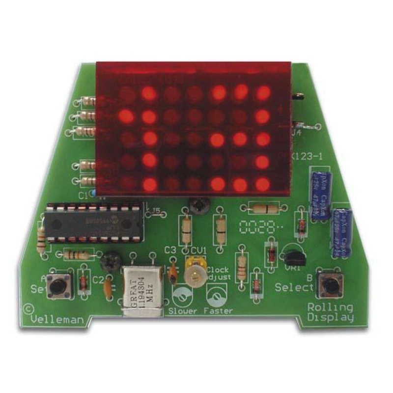 Velleman Rolling Message Display Kit 35 LEDs