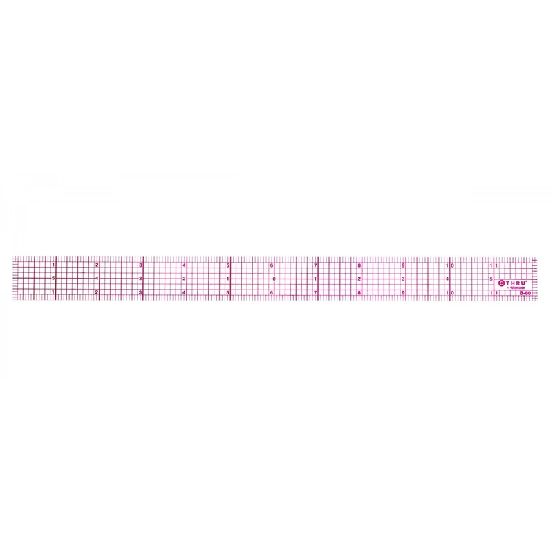 Westcott 12" 8ths Beveled Ruler, B-60