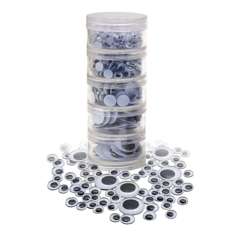 Wiggle Eyes 5 Tier Stack Pack 560 Pieces