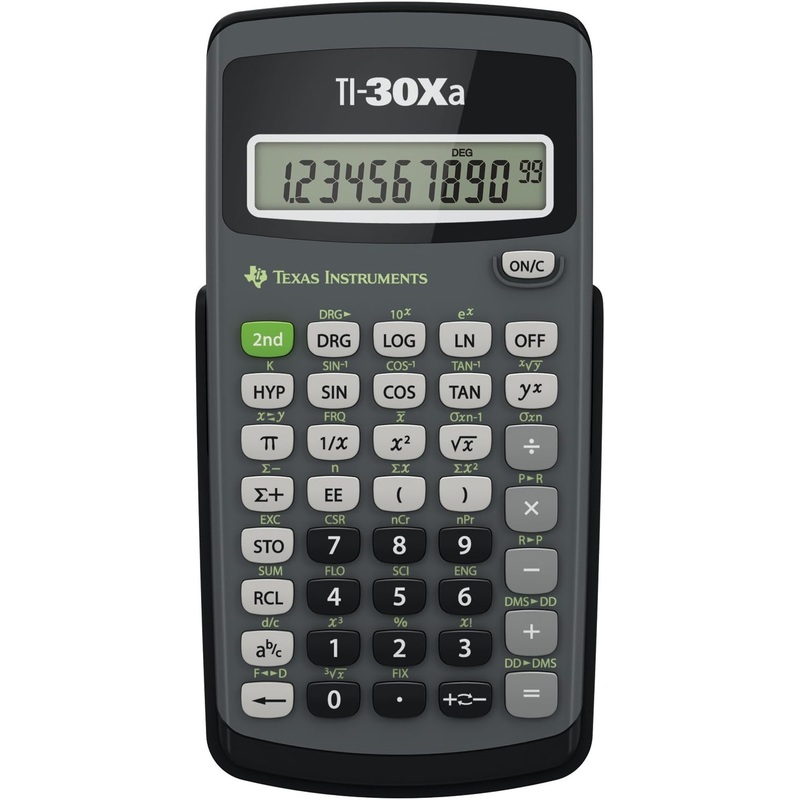 Texas Instruments 10 Digit Scientific Calculator Model TI-30XA