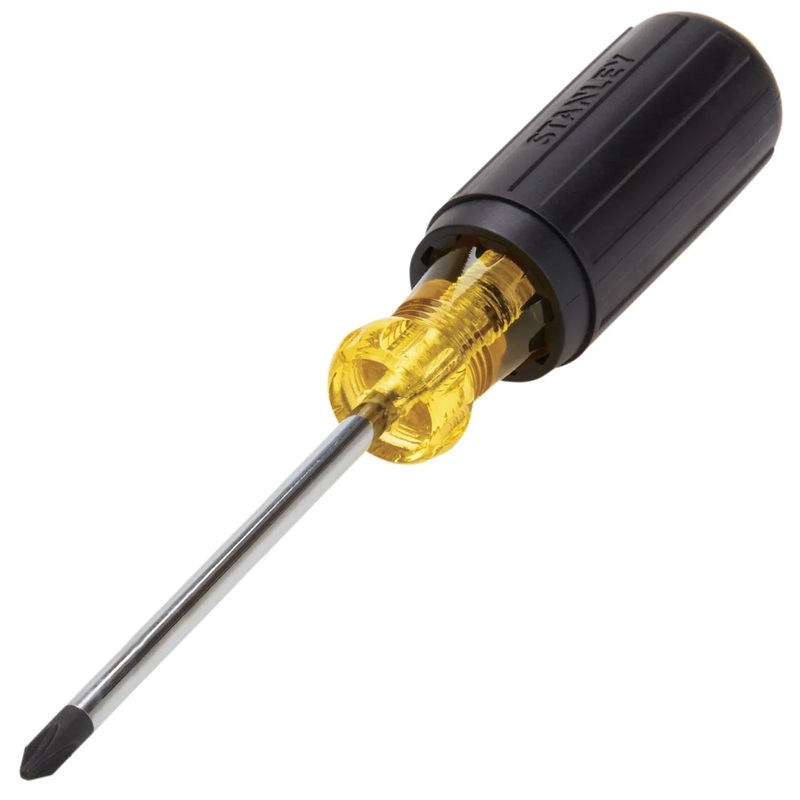 Stanley #2 Phillips Screwdriver with 4" Shaft, Vinyl Grip Handle (65-902)