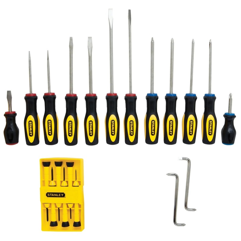 Stanley 20 Piece Versatile Screwdriver Set - Includes Popular Phillips and Slotted Sizes (60-220)