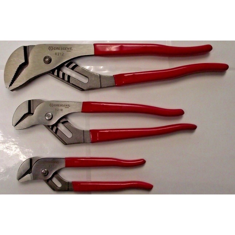 Crescent Tools R200SET3 3 Piece Tongue Groove Pliers Set, 7", 10", 12"
