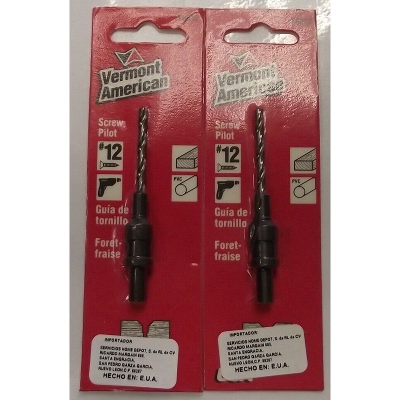 Vermont American 16612 #12 Screw Pilot Countersink 2pcs. USA