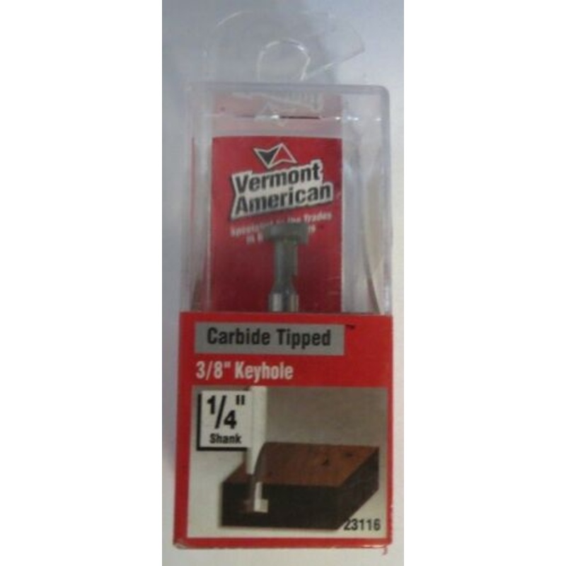 Vermont American 23116 Carbide Tipped 3/8" Keyhole 1/4" Shank