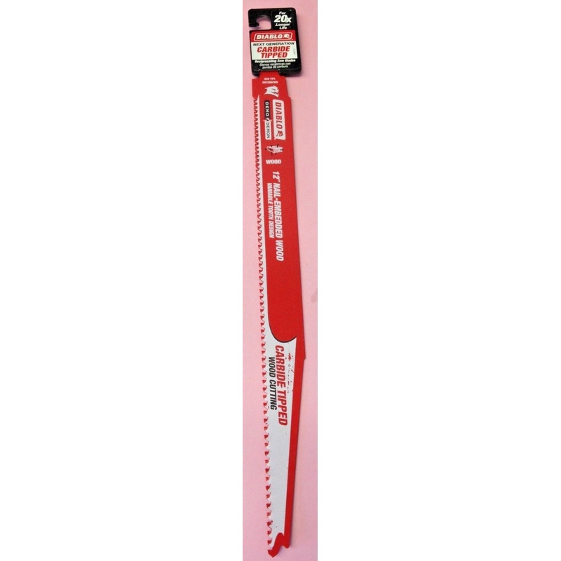 Diablo DS1206CWS 12" x 6/9 TPI Carbide Tipped Wood Cutting Reciprocating Blade USA