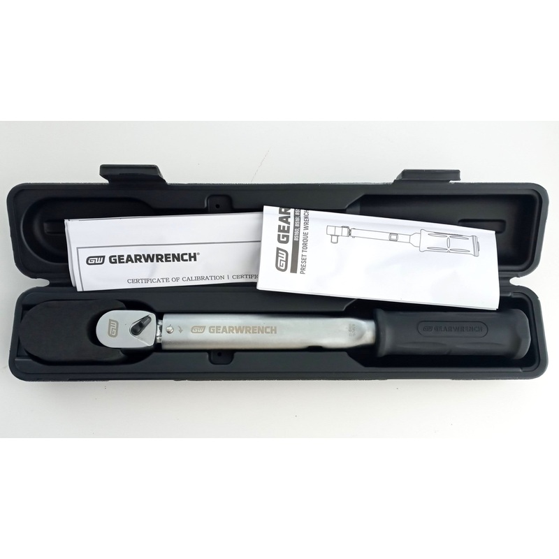 GearWrench 85163 Fixed Head 1/2" Drive PRESET Torque Wrench 20-100Nm 15-74 Ft-lb