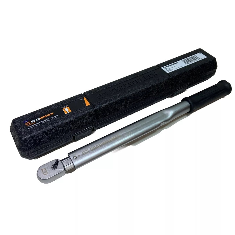 GearWrench 85164 1/2 Drive Micrometer PRESET Torque Wrench 40-200Nm 30-148Ft/LB
