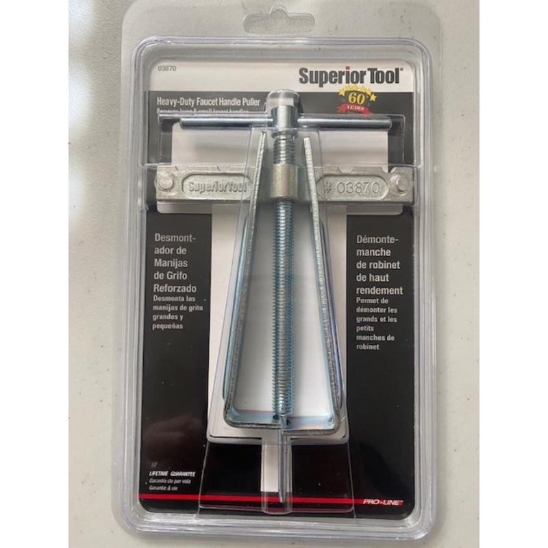 Superior Tool Heavy-Duty Faucet Handle Puller 03870