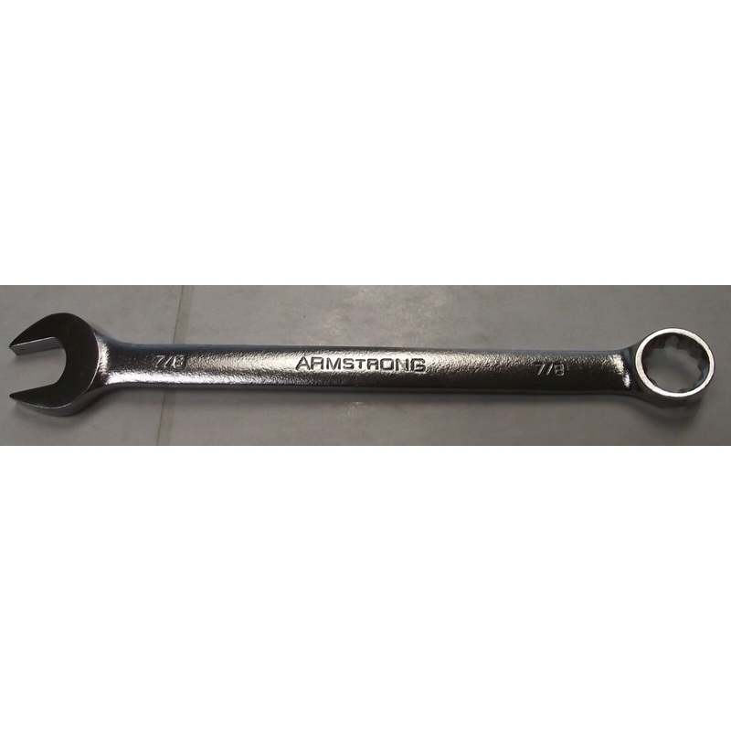Armstrong 25-478 7/8" Satin Chrome Long Pattern Combination Wrench 12 Point USA