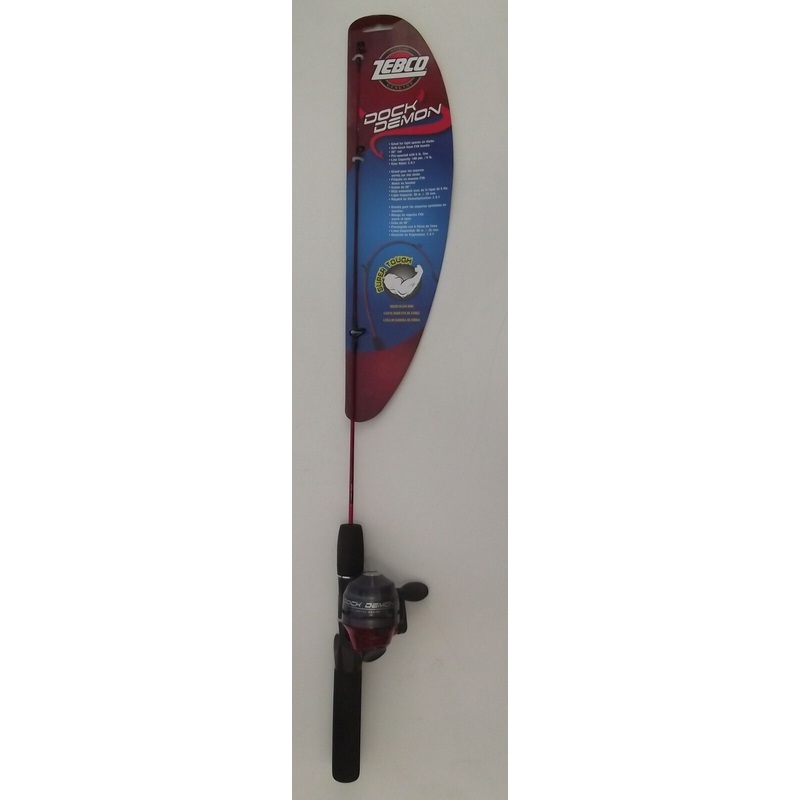 Zebco Dock Demon Spincast Rod & Reel Combo Super Tough 301