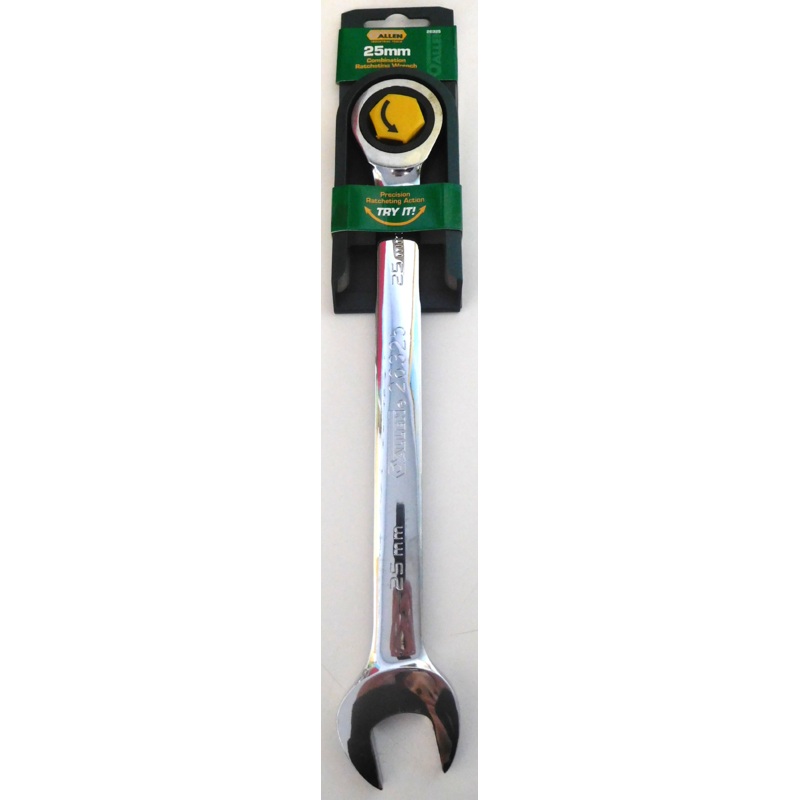 Allen 26325 25mm Full Polish Combination Ratcheting Wrench