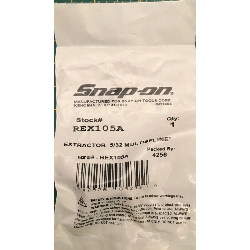 Snap-On REX105A 5/32" Multispline Extractor USA