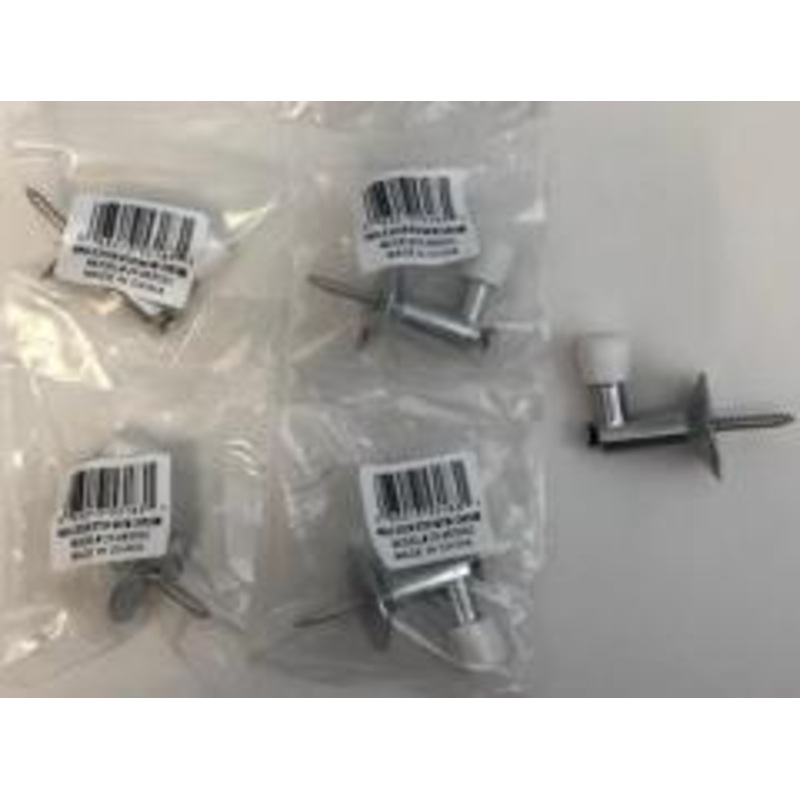 Taymor 25-4635SC Satin Chrome Angle Steel Doorstop 5 Packs