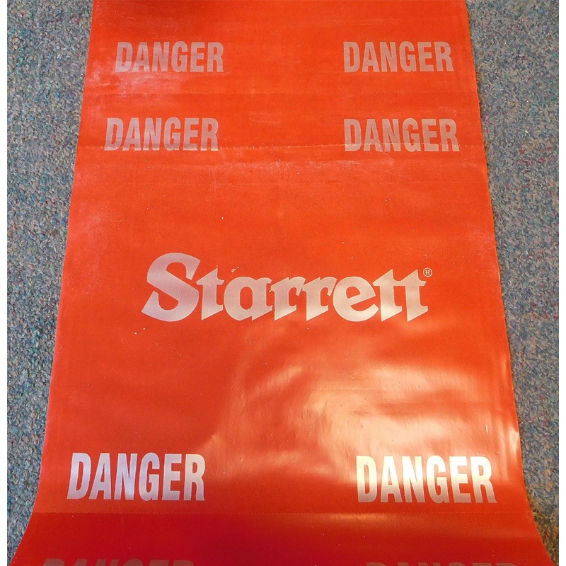 Starrett RFD12-R 300' Red Tear Off Danger Flags 12" x 12"