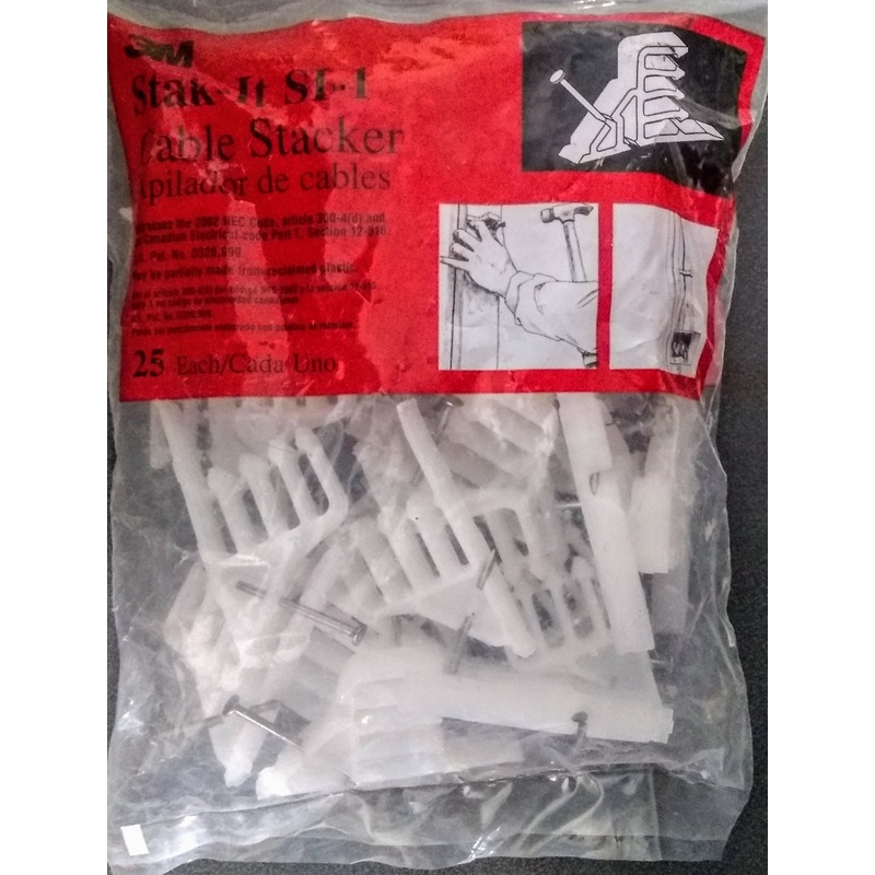 3M Stak-It SI-1 Cable Stacker Bag of 25 pieces USA