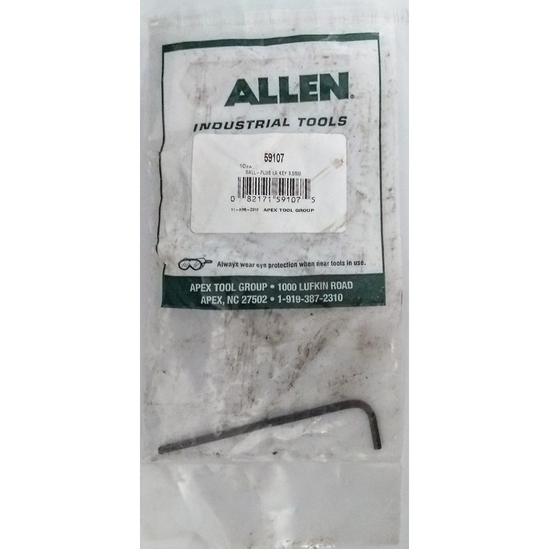 Allen 59107 3.5mm Ball Plus Long Arm Hex Key USA