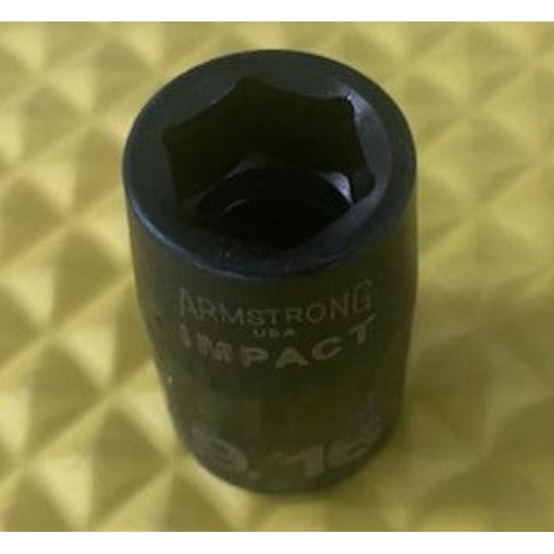 Armstrong 20-018 1/2" Drive 9/16" Impact Socket 6pt USA