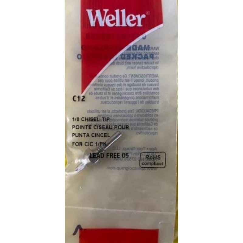 Weller C12 1/8" Chisel Tip Soldering Tip Ireland