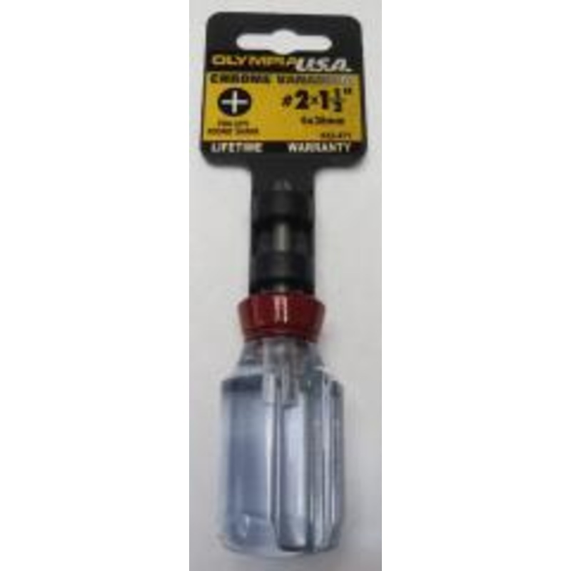 Olympia 22-471 #2 x 1-1/2" Phillips Round Shank Screwdriver USA
