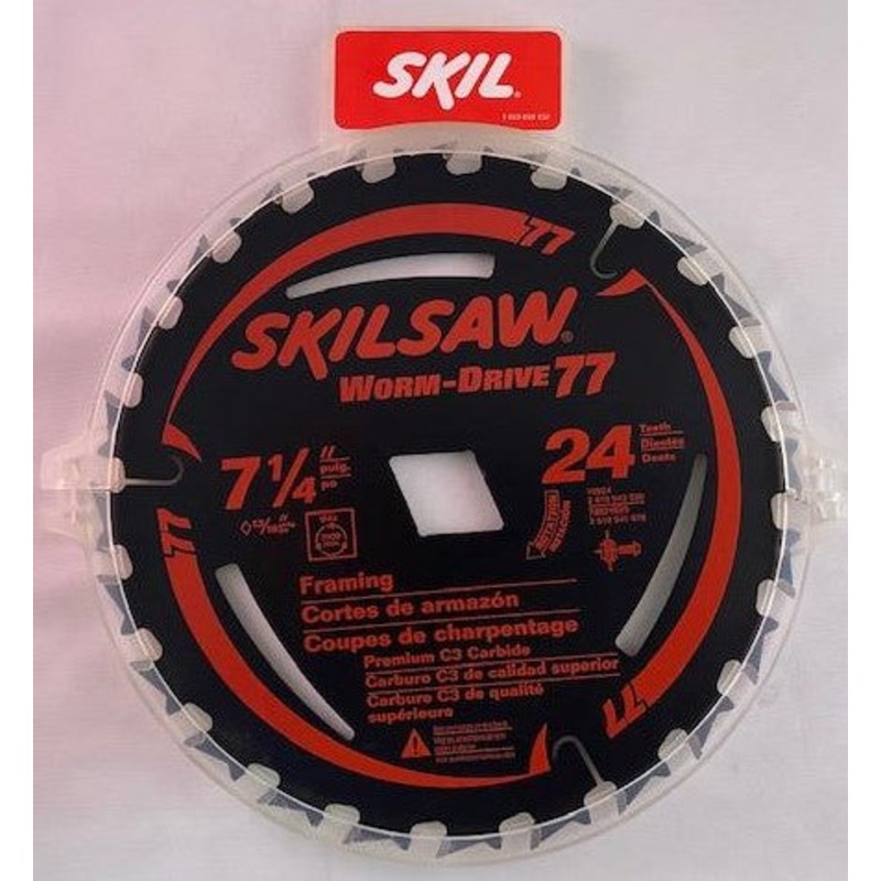 Skilsaw 76924 7-1/4" Worm-Drive 77 Framing Circular Saw Blade BULK