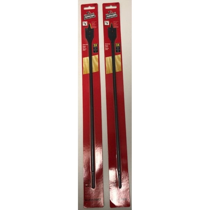 Vermont American 14434 7/8" x 16" Extra long Self feed Spade Bit 2 pcs