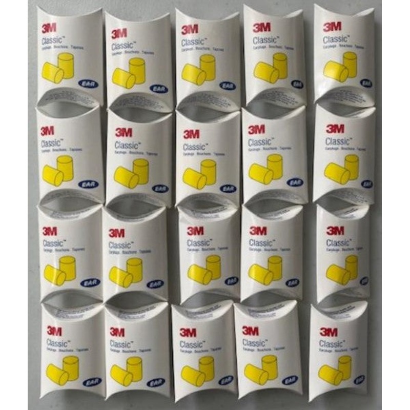 3M 310-1001 Classic Ear Plugs In Pillow Packs 20pairs USA