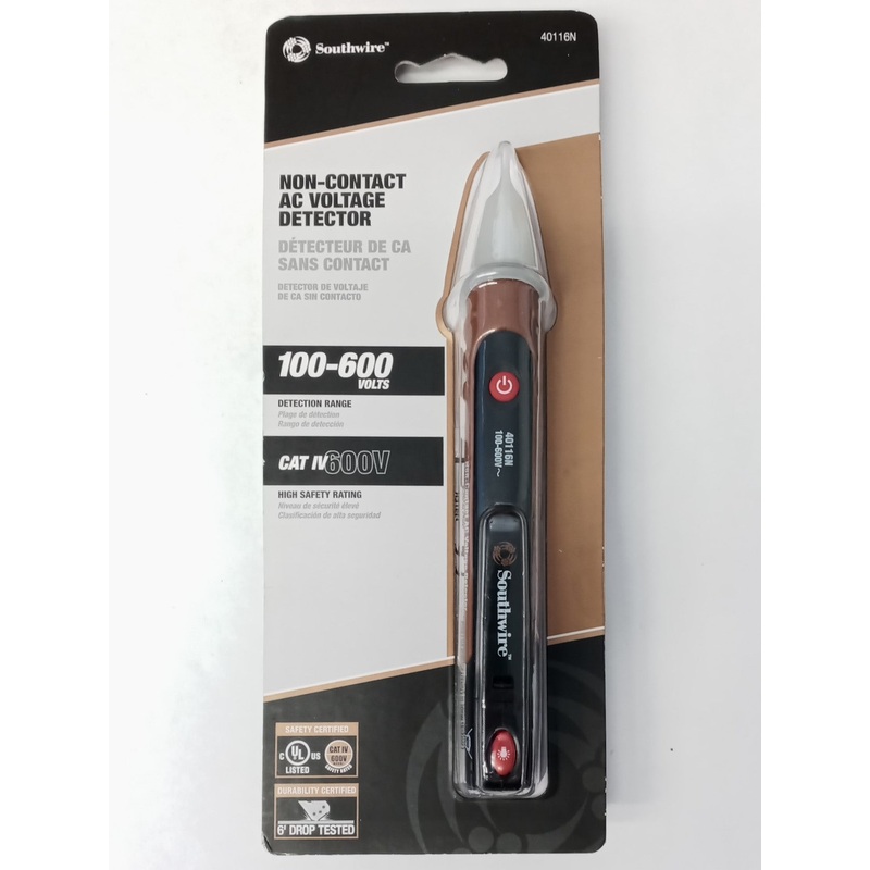 Southwire 40116N 100 to 600-Volt Non-Contact AC Voltage Detector