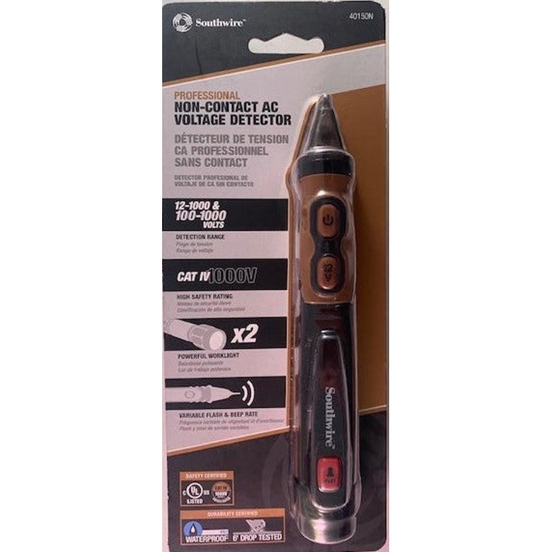 Southwire 40150N Advanced AC Non Contact Voltage Tester Pen CAT IV