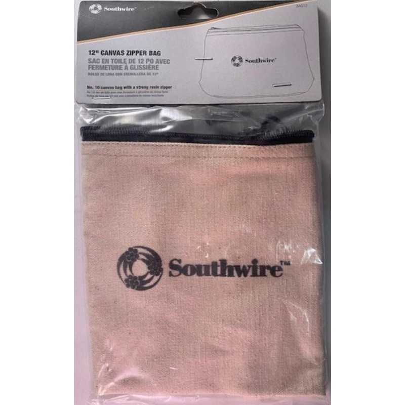Southwire BAG12 12-in Canvas Zipper Storage Bag