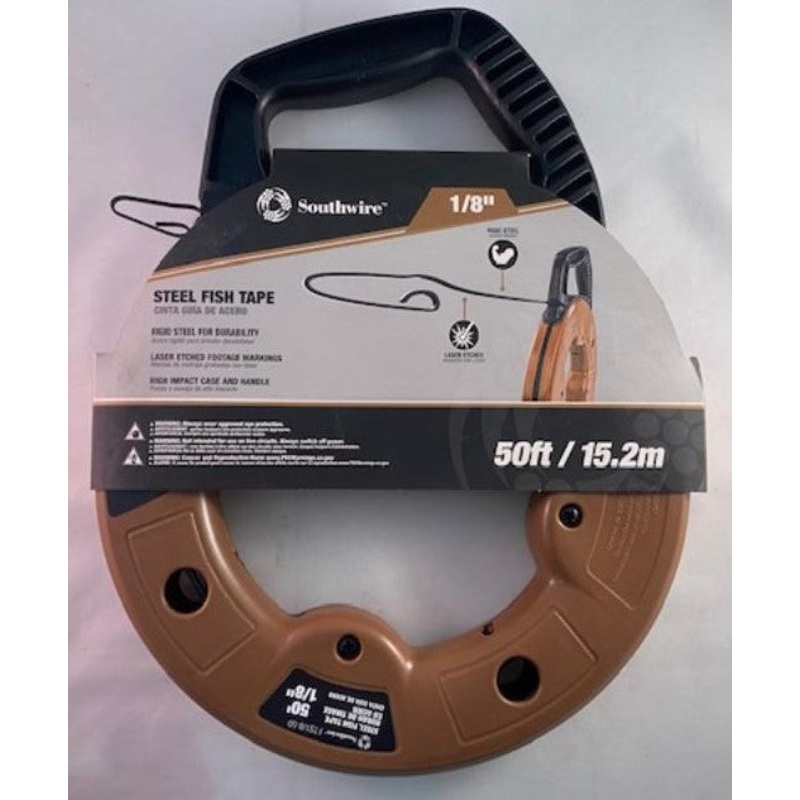 Southwire FTS1/8-50 1/8in. 50' Flat Steel Fish Tape