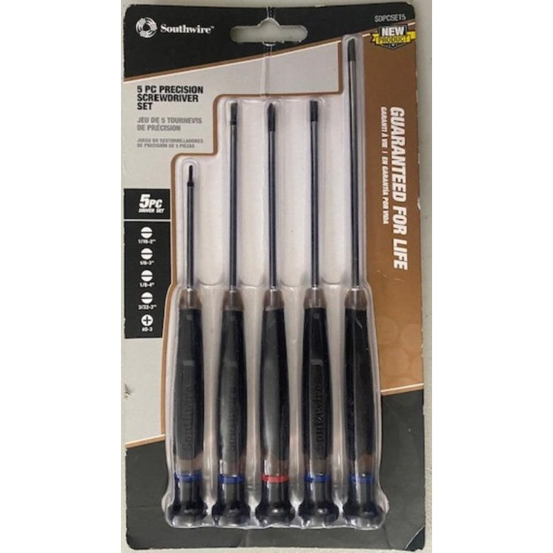 Southwire Sdpcset5 5 Pc Precision Screwdriver Set