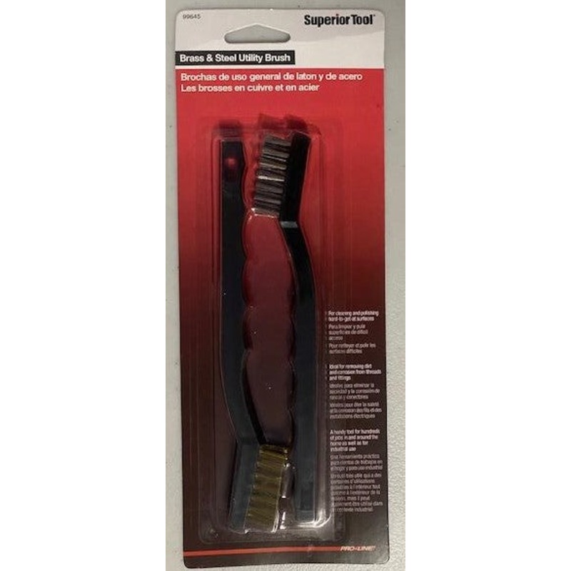 Superior Tool 99645 Brass and Steel Utility Brush