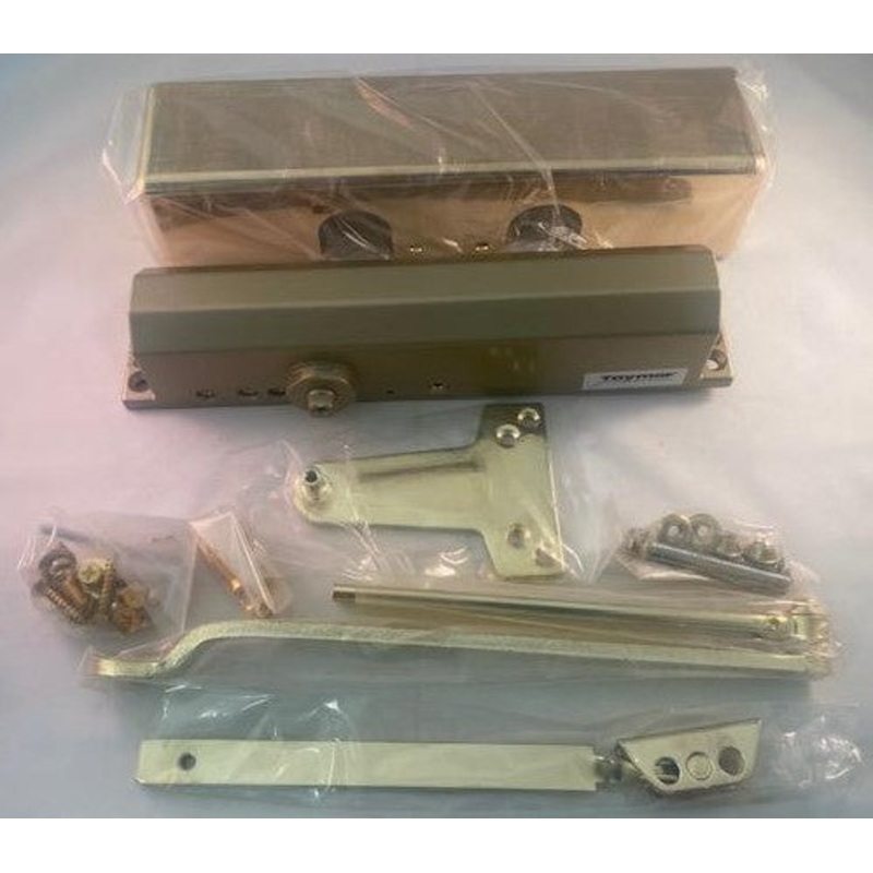Taymor 13-1900BF DA PB Polished Brass Adjustable Powered 1 to 4 Door Closer